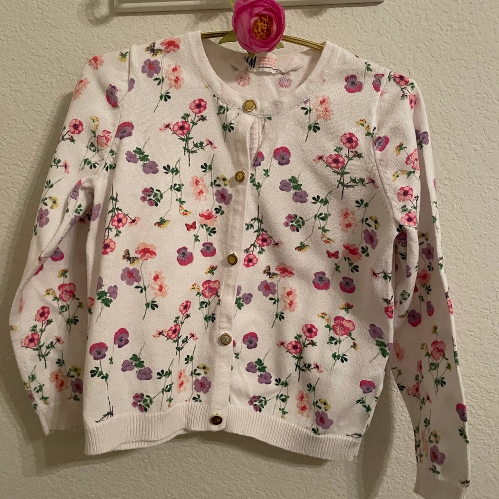 H&M Flower cardigan (2-4 yr old)